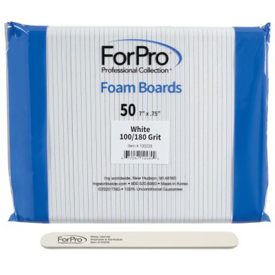 ForPro White Mylar Foam Board 100/180 grit 50-pk.