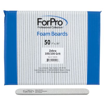 ForPro Zebra Foam Board 100 grit 50-pk.