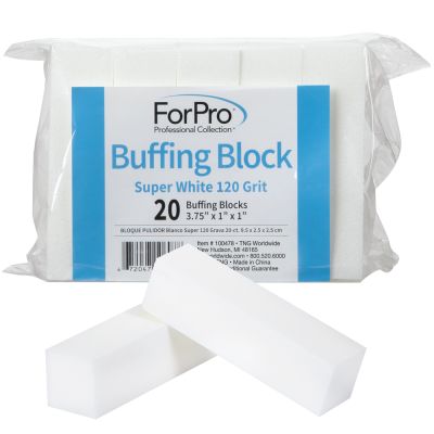 ForPro Super White Buffing Block