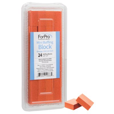 ForPro Mini Buffing Block Orange 120/120 grit