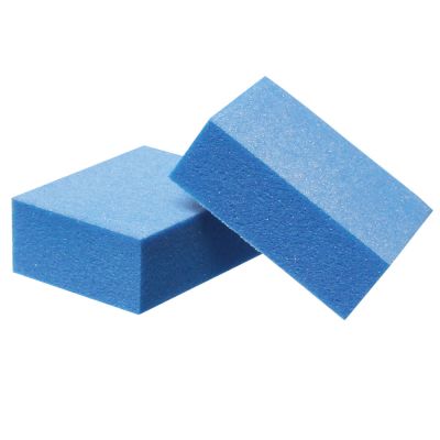 ForPro Mini Buffing Block, Blue, 180/180 Grit, Double-Sided Manicure and Pedicure Nail Buffer, 1.5” L x 1” W x .5” H, 1000-Count