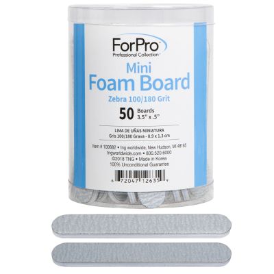 ForPro Zebra Mini Foam Boards 100/180 Grit 50-Count