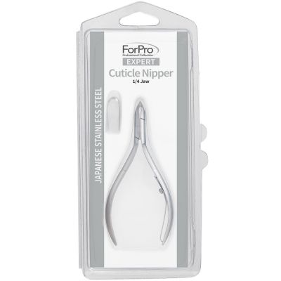 ForPro Expert Stainless Steel Cuticle Nipper ¼ Jaw (Size 12) Package
