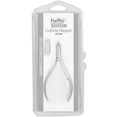 ForPro Expert Stainless Steel Cuticle Nipper 1/2 Jaw (Size 14) Package