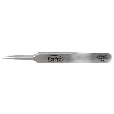 ForPro Ingrown Hair Tweezer, Stainless Steel Professional Pointed Tips, Hair, Splinter and Tick Precision Extractor, 4” L   