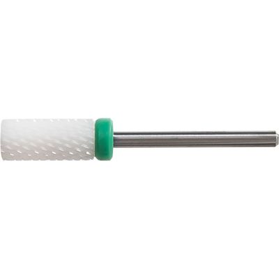 ForPro Expert Ceramic Barrel Bit, Coarse Grit, Heat Resistant, One-Piece Construction with Less Dust and Friction, for Acrylics and Gels, Backfill Cutting, C-Curves, 3/32” Shank, 1 ½” L 
