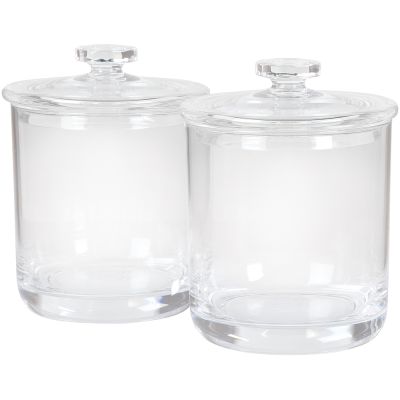 ForPro Acrylic Apothecary Jar 15 oz. 2-pc