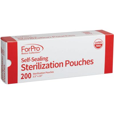 ForPro Basics Self-Sealing Sterilization Pouches 4000-Count (Case of 20 Boxes – 200 Pouches)