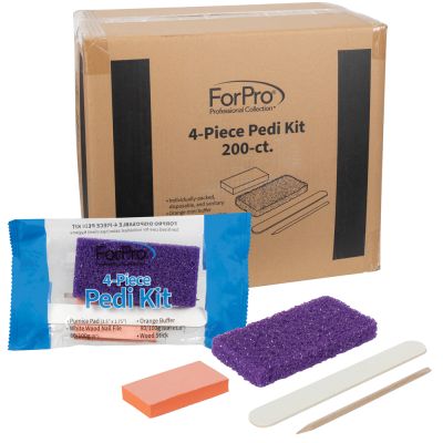 ForPro Basics 4-Piece Pedi Kit 200-Count 