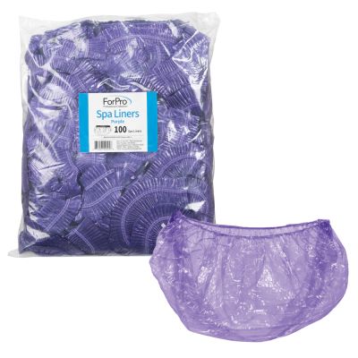 ForPro Spa Liners Purple 100-ct