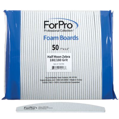 ForPro Half Moon Zebra 180 Foam Board 50ct
