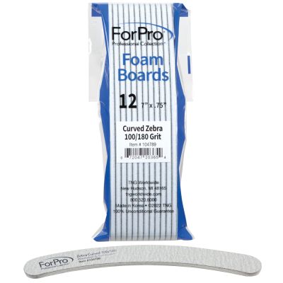 ForPro Zebra Foam Board Curve 100/180g 12-ct