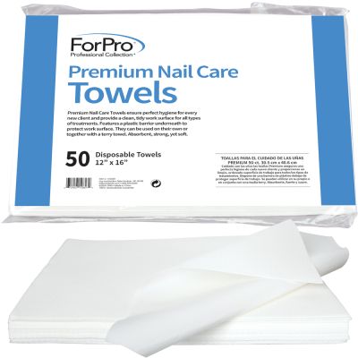 ForPro Premium Nail Care Towels 50-ct.