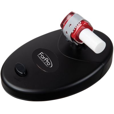 ForPro Nail Gel and Polish Shaker, Fits All Bottle Shapes, 5600 Shakes Per Minute, Powered by AC Adapter or Batteries, 4.5” W x 7” L