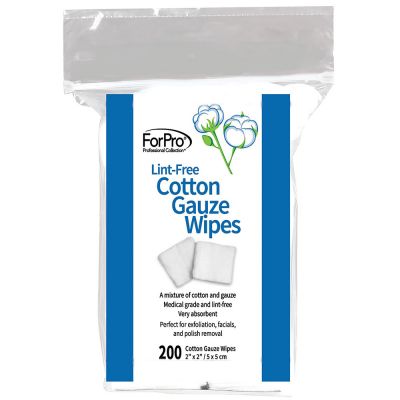 ForPro Lint-Free Cotton Gauze Wipe 2" x 2" 200-Count