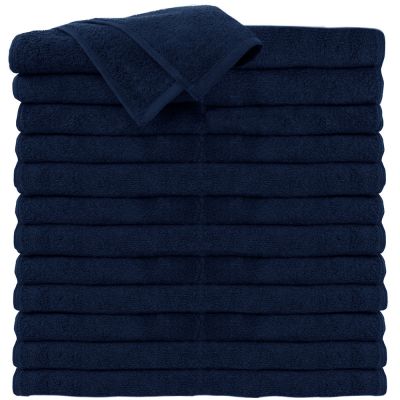 ForPro Premium 100% Cotton All-Purpose Towels Navy Blue 24-Count