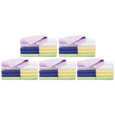 Cozy Cloths Microfiber Towels Assorted Colors 50-ct.