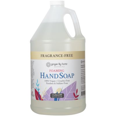 Ginger Lily Farms Botanicals Foaming Hand Soap, Fragrance Free, 1 Gallon Refill