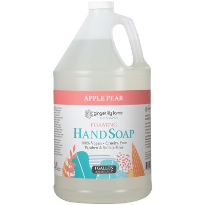 Ginger Lily Farms Botanicals Foaming Hand Soap, Apple Pear, 1 Gallon Refill