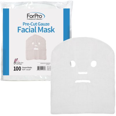 1 ForPro Precut 100% Cotton Gauze Facial Mask 100-ct.