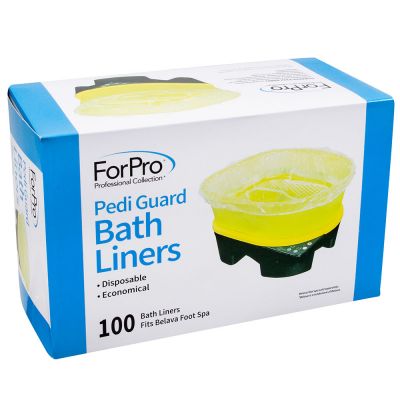 ForPro Pedi Guard Bath Liners, Fit Belava Foot Spa, Disposable Pedicure Liners, 100-Count 