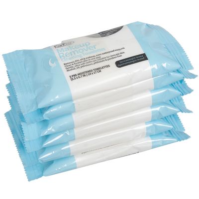 ForPro Makeup Remover Cleansing Towelettes, Oil-Free, 30-Count (Pack of 6 – 5 Towelettes) 