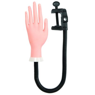 ForPro Practice Hand With Clamp For Manicure Training Of Nail Art, Acrylic and Gel Application 