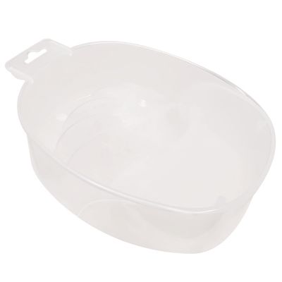 ForPro Soaking Dish, Clear, Manicure Bowl for Nail Salon Services, Built-In Hand Rest, 4.75” W, 5.75” L, 1.75” H