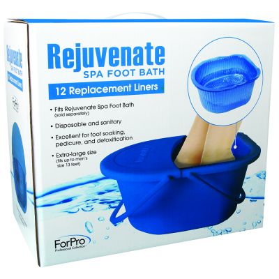 ForPro Rejuvenate Spa Foot Bath Liners 12ct