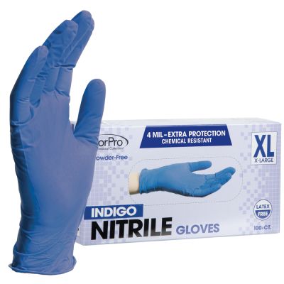 ForPro Indigo Nitrile Gloves Small