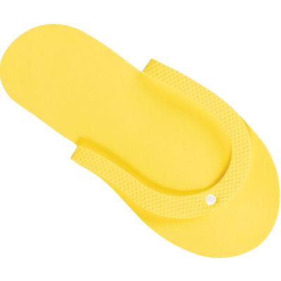 Comfy Thong Slippers Sunshine Yellow 12-Pair 