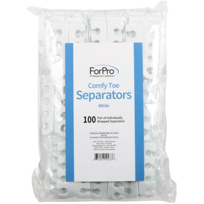 ForPro Comfy Toe Separators White 100-Pairs