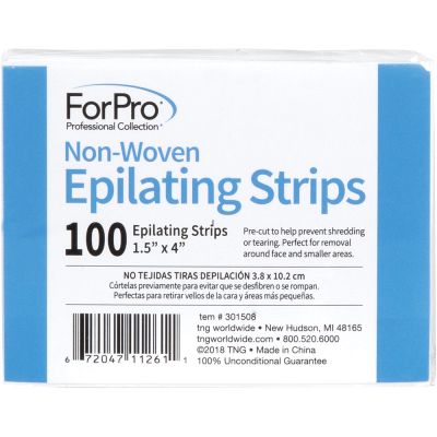ForPro Non-Woven Epilating Strips 1.5” x 4” 100-ct.