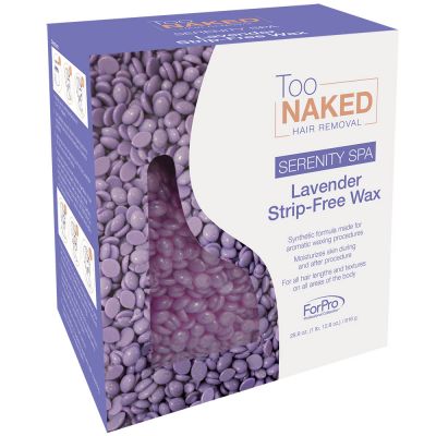 Too Naked Serenity Spa Lavender Strip-Free Wax Beads, Hair Removing Depilatory Wax, 28.8 Ounces