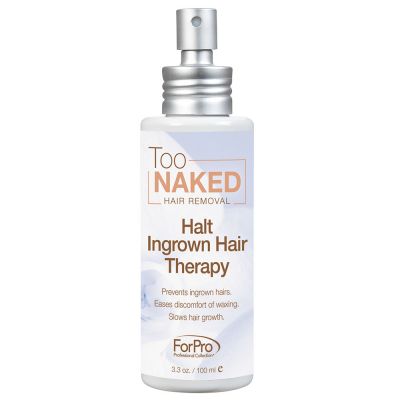 Too Naked Halt Ingrown Hair Therapy, Ingrown Hair Reducing Solution for Soft, Smooth and Bare Skin, 3.3 Ounces