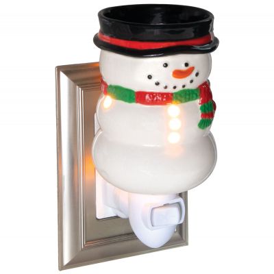Scentworks Festive Snowman Ceramic Plug-In Wax Melter & Essential Oil Diffuser 1