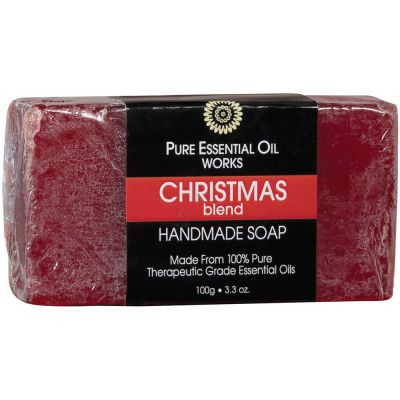 Pure Essential Oil Works Christmas Blend Handmade Soap 3.3 oz.