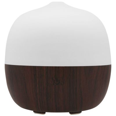Pure Essential Oil Works Vitality LED Ultrasonic Aroma Diffuser, Essential Oil Diffuser with 120 ml Capacity Water Tank, Lasts Up To 8 Hours, 7 Color Changing LED Lights, Walnut Finish