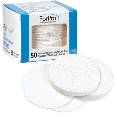 ForPro Premium Compressed Sponge White 50ct