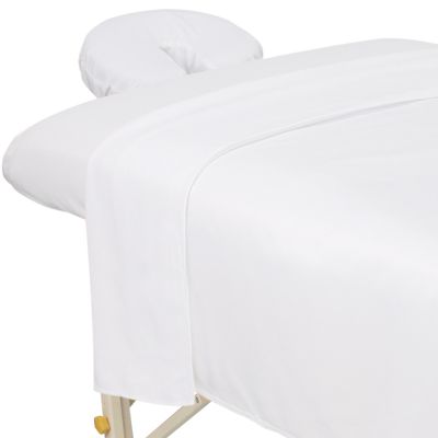 ForPro Premium Microfiber 3-Piece Massage Sheet Set White