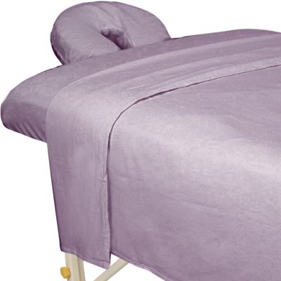 Premium Flannel 3-Piece Massage Sheet Set Lavender
