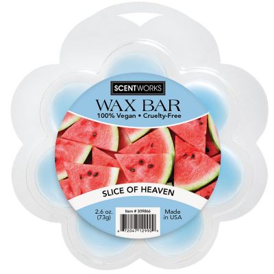Scentworks Slice of Heaven Wax Bar, Wickless Candle Tart Warmer Wax, 100% Vegan and Cruelty-Free, 2.6 Ounce Bar