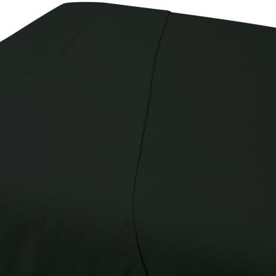 ForPro Premium Flannel Flat Sheet Black 