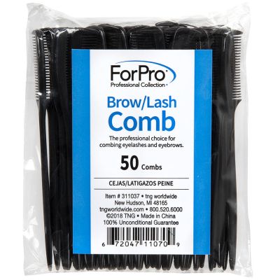 ForPro Brow/Lash Comb 50-ct. Package
