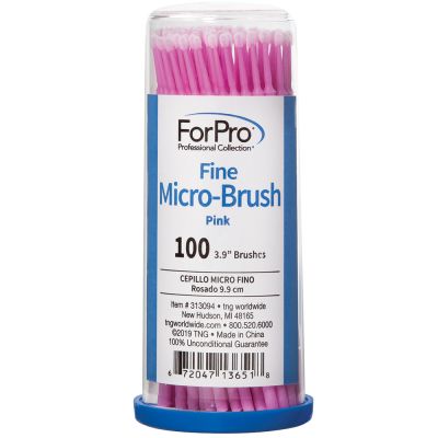 ForPro Fine Micro-Brush Pink 100-Count