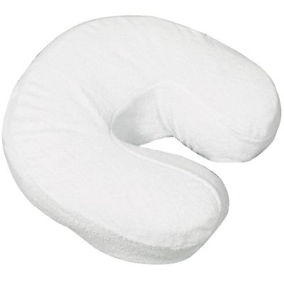 ForPro Poly-Cotton Terry Fitted Massage Face Rest Cover White