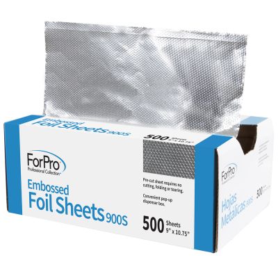 ForPro Embossed Foil Sheets 900S 9" x 10.75" Pop-Up Dispenser 