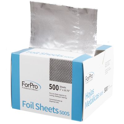ForPro Embossed Foil Sheets 500S 5" x 10.75" Pop-Up Dispenser