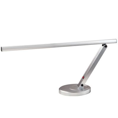 ForPro Premium LED Table Lamp, Cool Touch Aluminum Fixture, Vertical Adjustment, Reduces Eye Strain with Energy Saving LED Bulb, Silver  