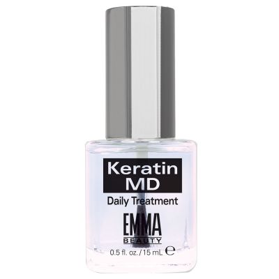 EMMA Beauty Keratin MD Daily Treatment Nail and Cuticle Repair Oil, 100% Vegan and Cruelty-Free, .5 Ounces
